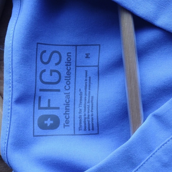 FIGS Ceil Blue Scrub Set-MEDIUM REG-EUC - Picture 2 of 6